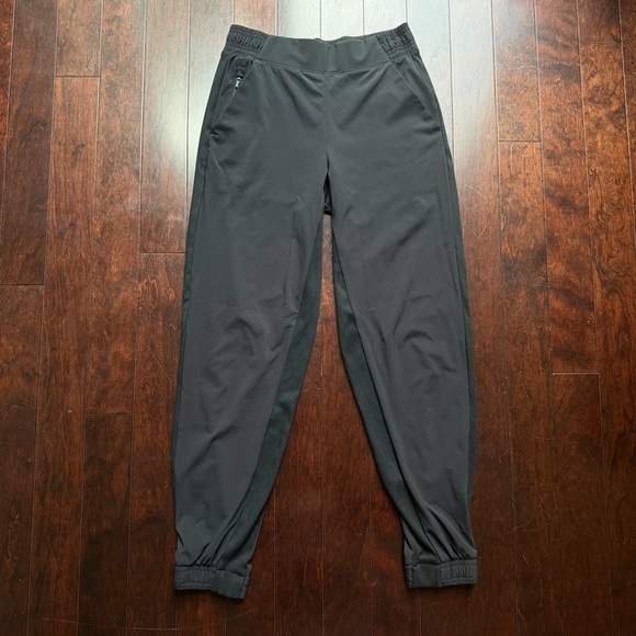Athleta Pants - Athleta Brooklyn Jogger Pants Women Size 2 Black Stretch Zip Pocket Gym Active